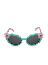 Load image into Gallery viewer, Stol&#39;n Kids Yellow and Blue Bow Applique Rectangular Sunglasses:Yellow and Blue Blue
