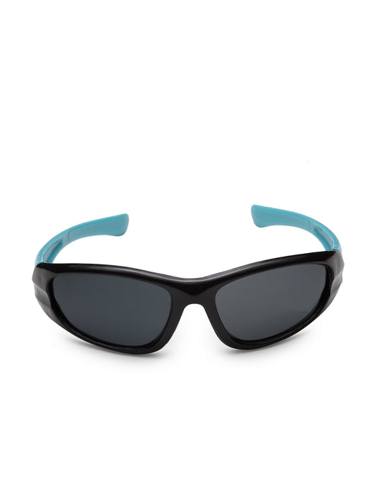Stol'n Premium Attractive Fashionable UV-Protected Rectangular Shape Sunglasses - Black and Sea Green