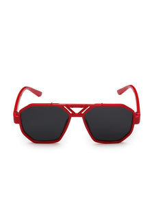Stol'n Polarized UV-Protected Oversized Kid's Sunglasses - Red