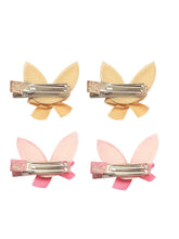 Load image into Gallery viewer, Stol&#39;n Set of Gold and Dark Pink Shiny Bunny Clip :Gold and Dark Pink - SWHF
