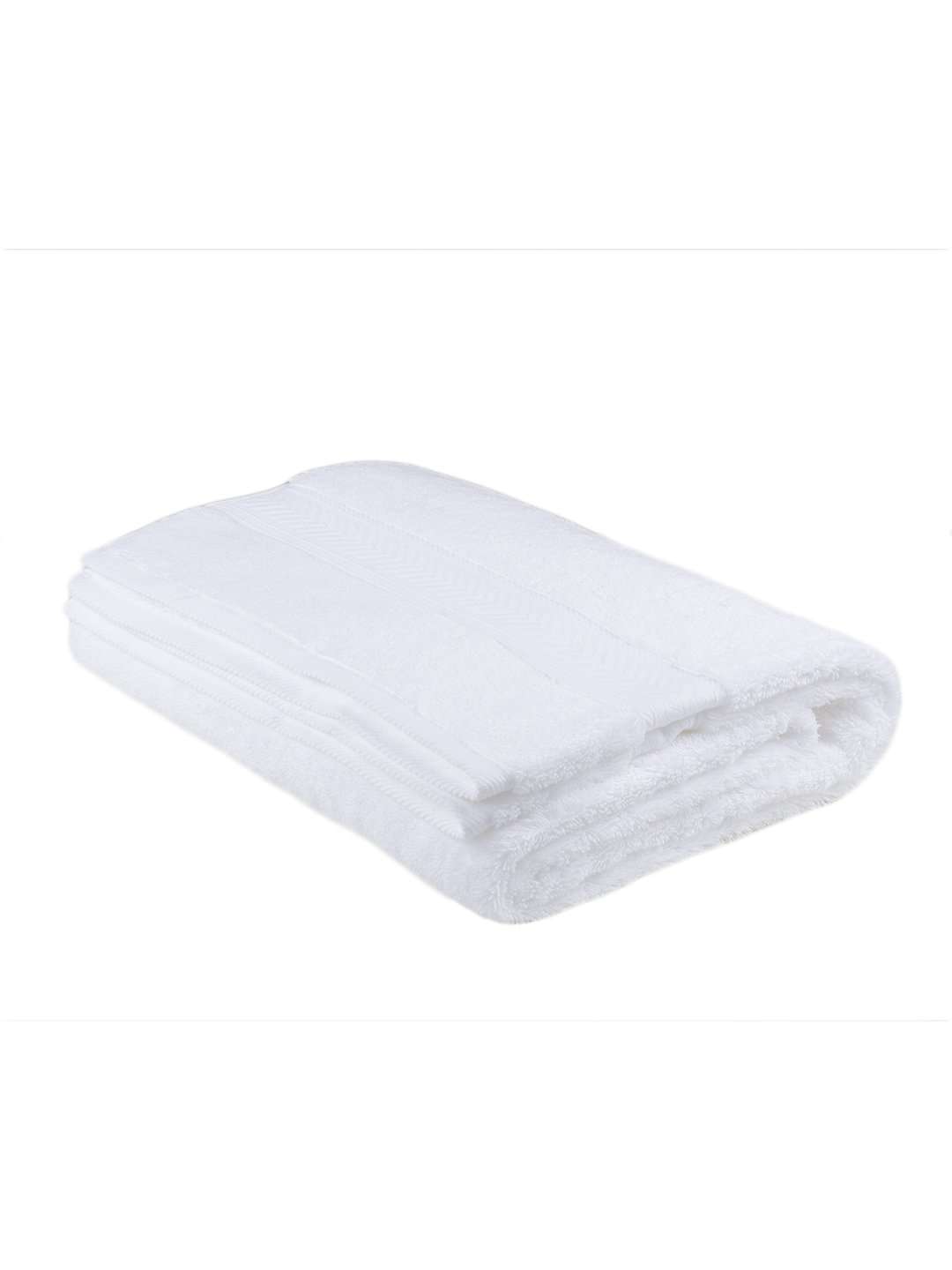 Turkish Bath Cotton 700 GSM Royal Luxury Bath Towel : White - SWHF