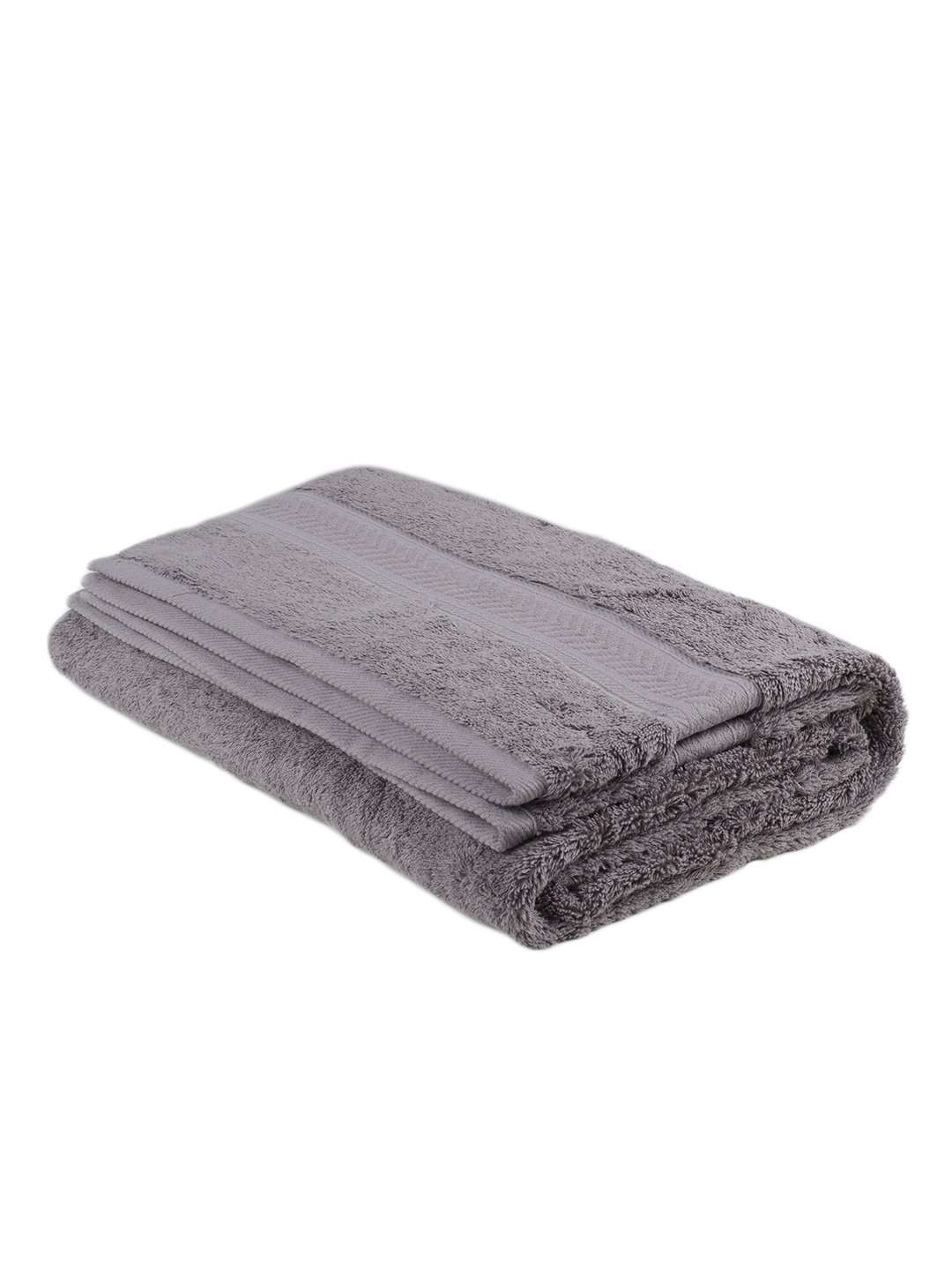 Turkish Bath Cotton 700 GSM Royal Luxury Bath Towel : Grey - SWHF