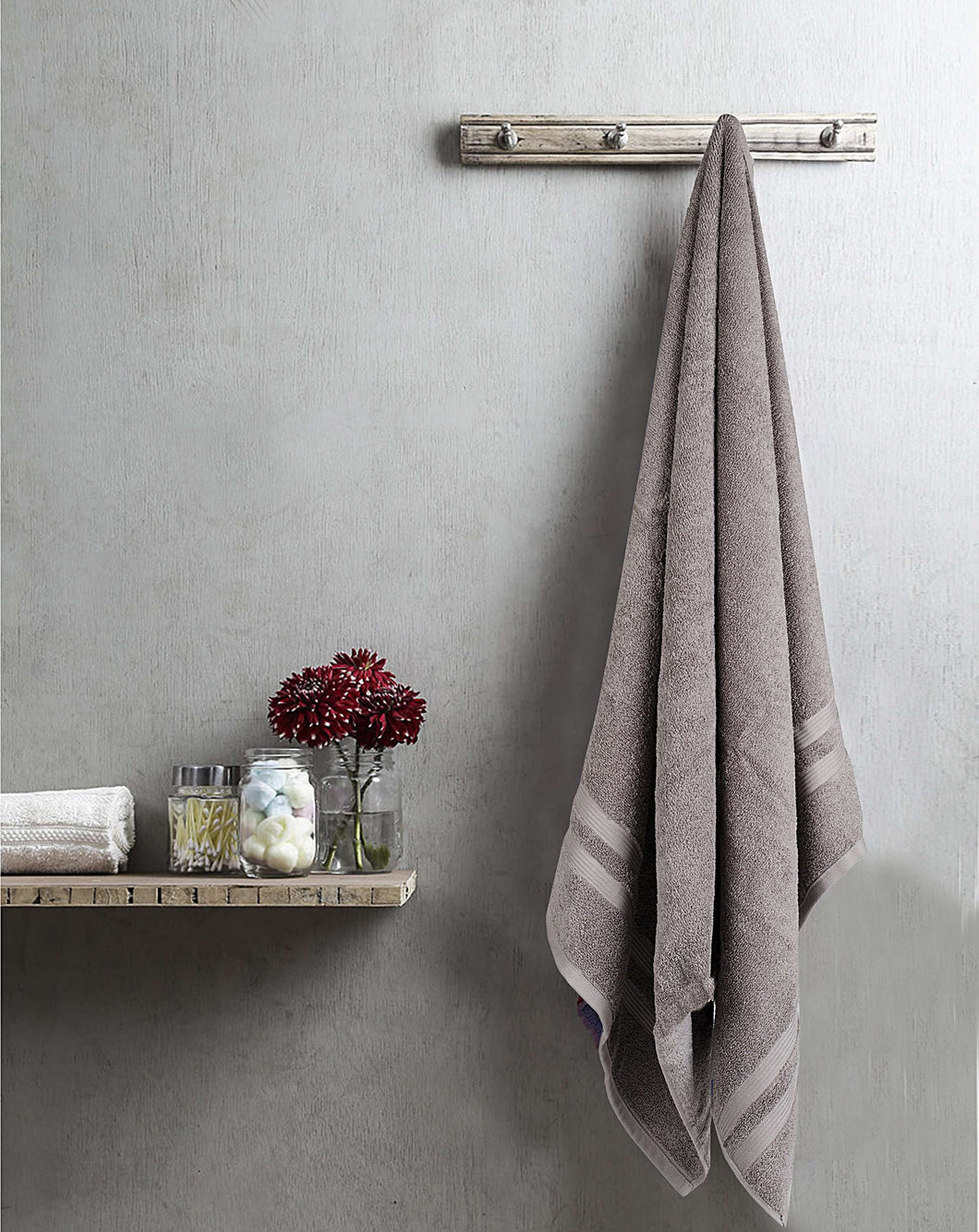 Turkish Bath Walso MS Bath Towel : Grey - SWHF