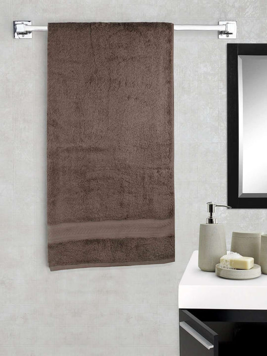 Turkish Bath Cotton 700 GSM Royal Luxury Bath Towel : Brown - SWHF