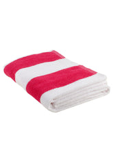 Load image into Gallery viewer, Turkish Bath Premium Cotton Stripe Bath and Pool Towel : Orange
