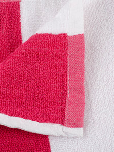 Turkish Bath Premium Cotton Stripe Bath and Pool Towel : Orange