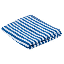 Load image into Gallery viewer, Turkish Bath Premium Cotton Cabana Shering Cabana Shering Stripe Bath and Pool Towel : Blue - SWHF
