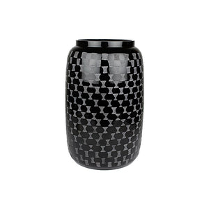 SWHF Checkerboard Vase: Black: 38 Cm - SWHF