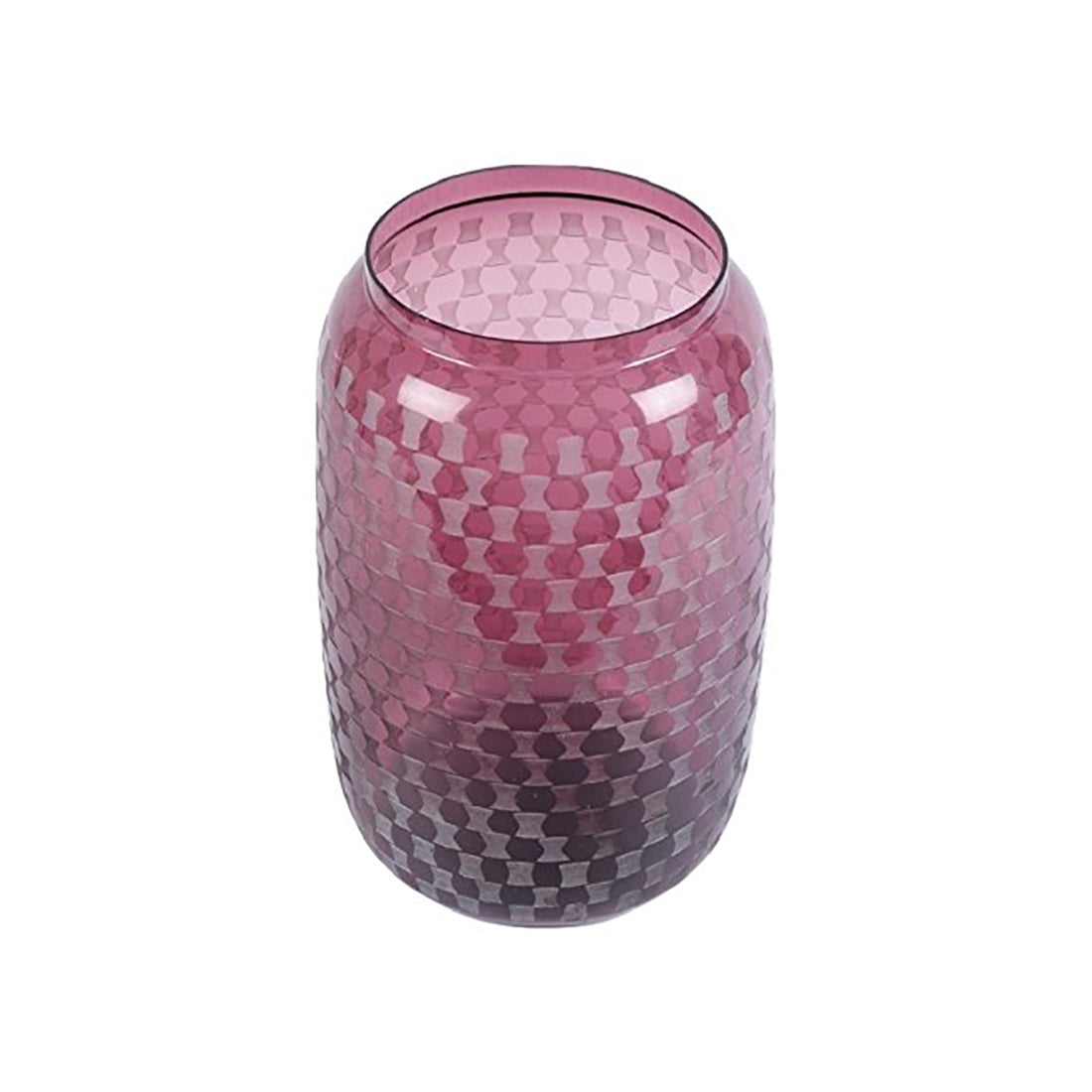 SWHF Checkerboard Vase: Purple: 38 Cm - SWHF